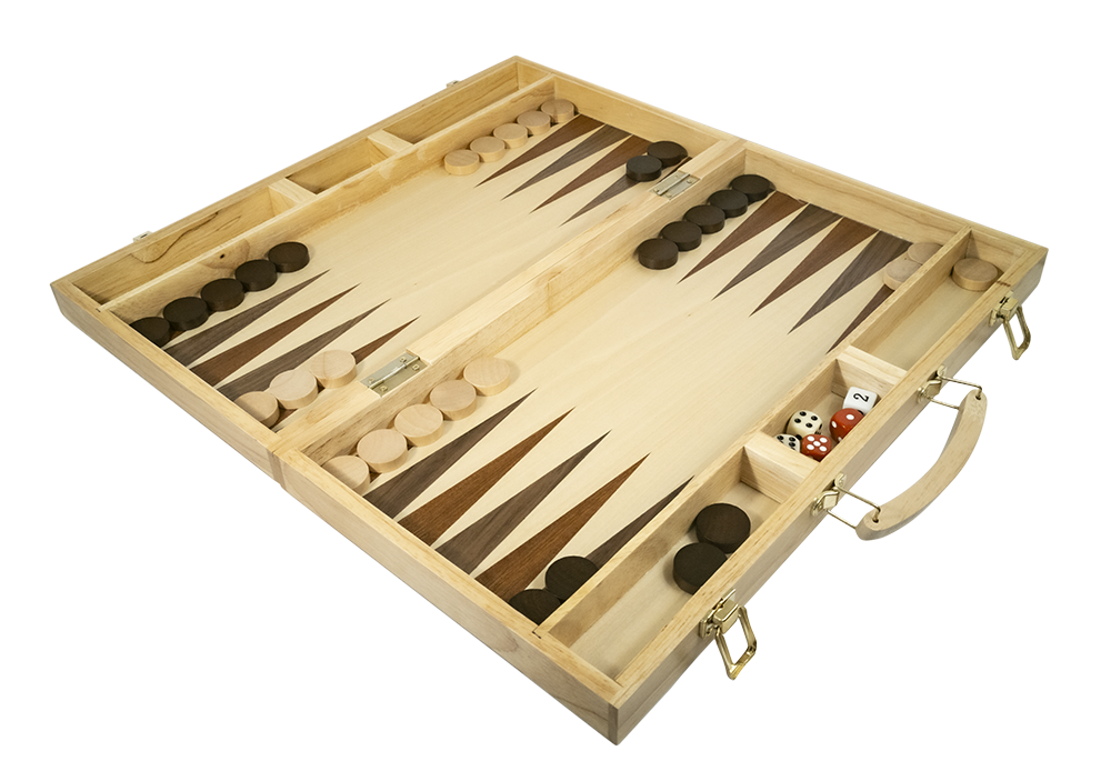 Wooden Folding Backgammon 45cm