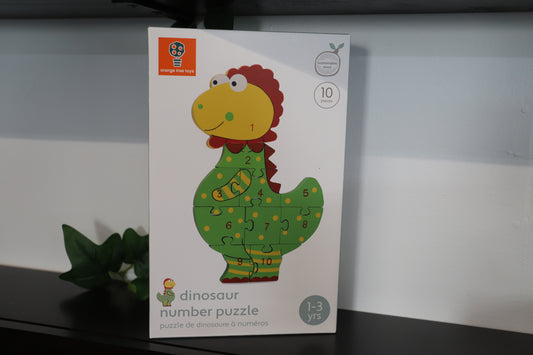 Dinosaur 10 Piece Number Puzzle