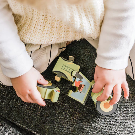 Tractor 4 Piece Wooden Puzzle