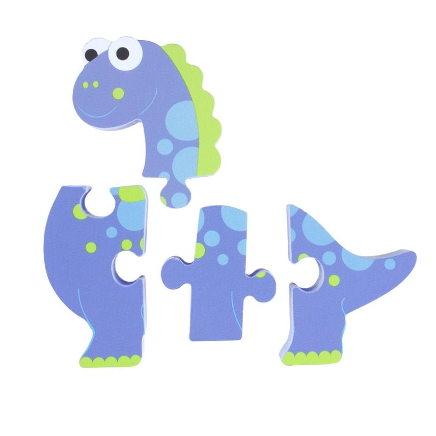 Diplodocus 4 Piece Wooden Puzzle