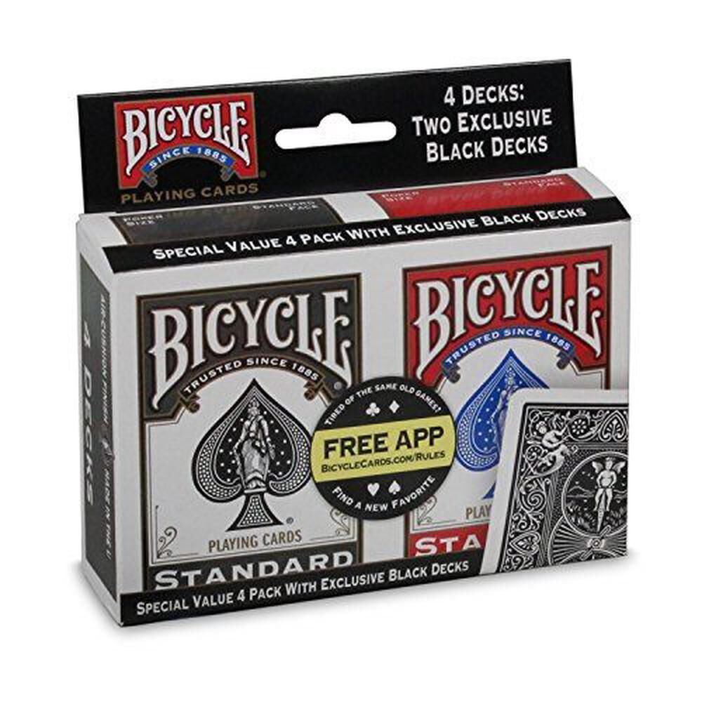 Standard Index Playing Cards 4 pack