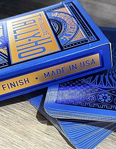 Tally-ho Metalluxe Blue Playing Cards