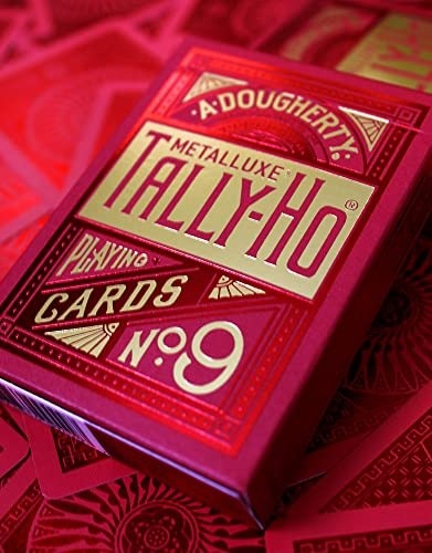 Tally-ho Metalluxe Red Playing Cards