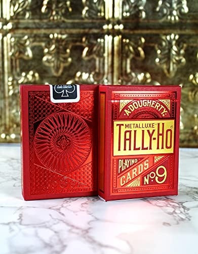 Tally-ho Metalluxe Red Playing Cards