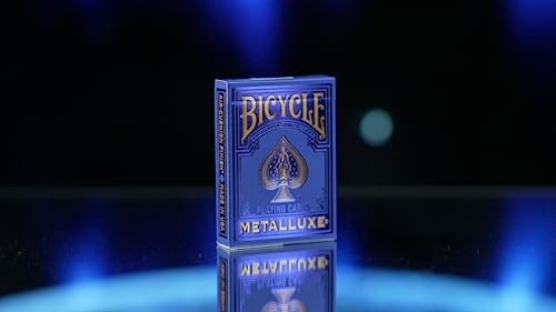 Metalluxe Blue Playing Cards - Premium Metal Foil Finish