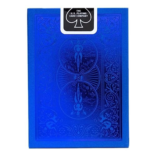 Metalluxe Blue Playing Cards - Premium Metal Foil Finish