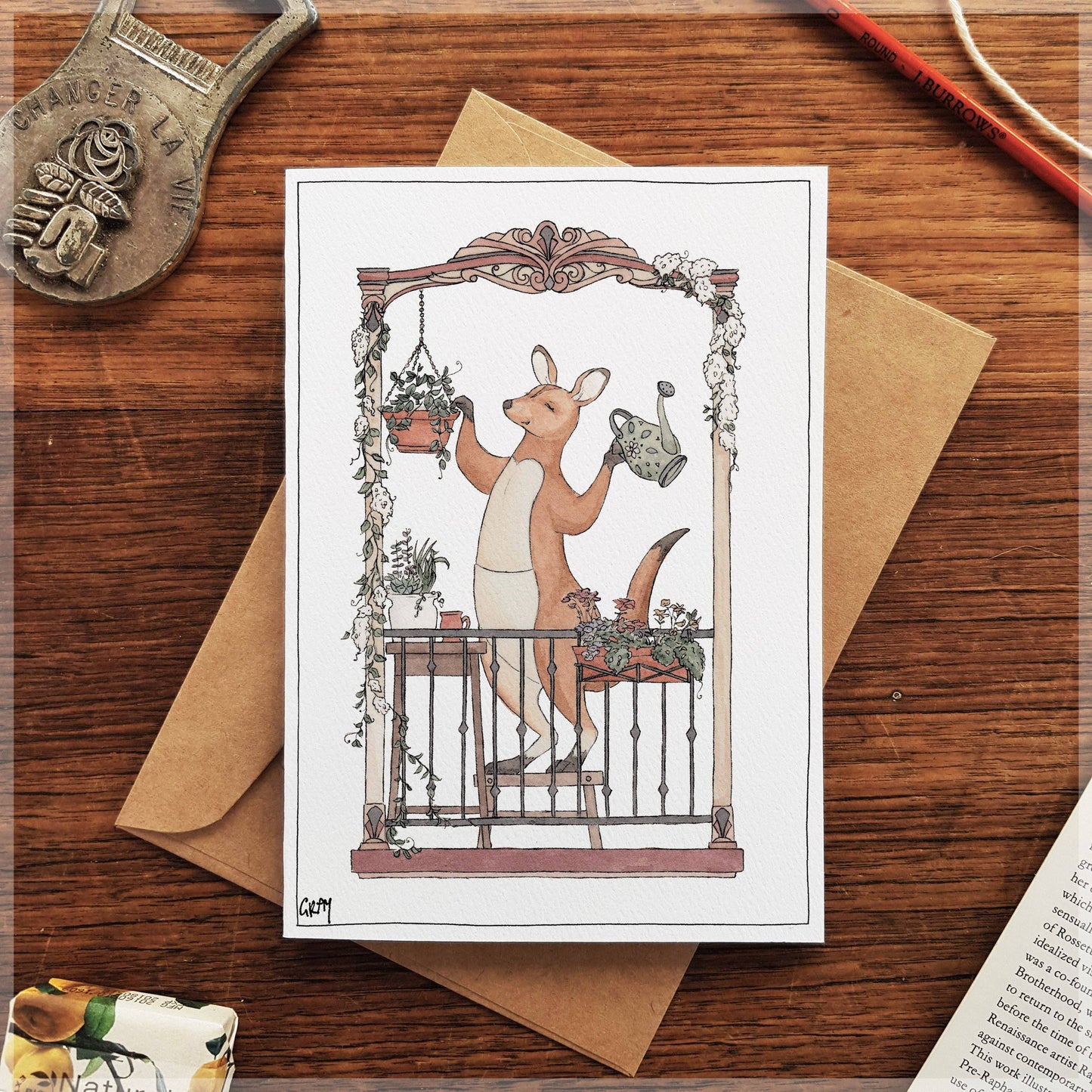 Bouncy Botanist - Greeting Card