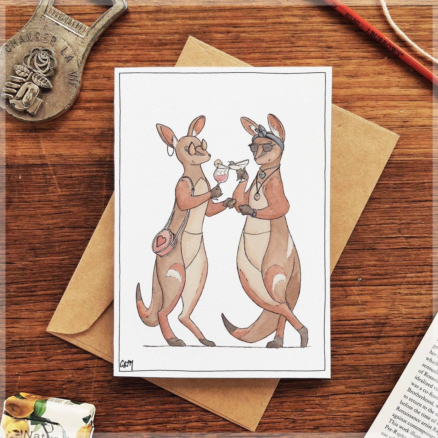 Hip Hoppers - Greeting Card