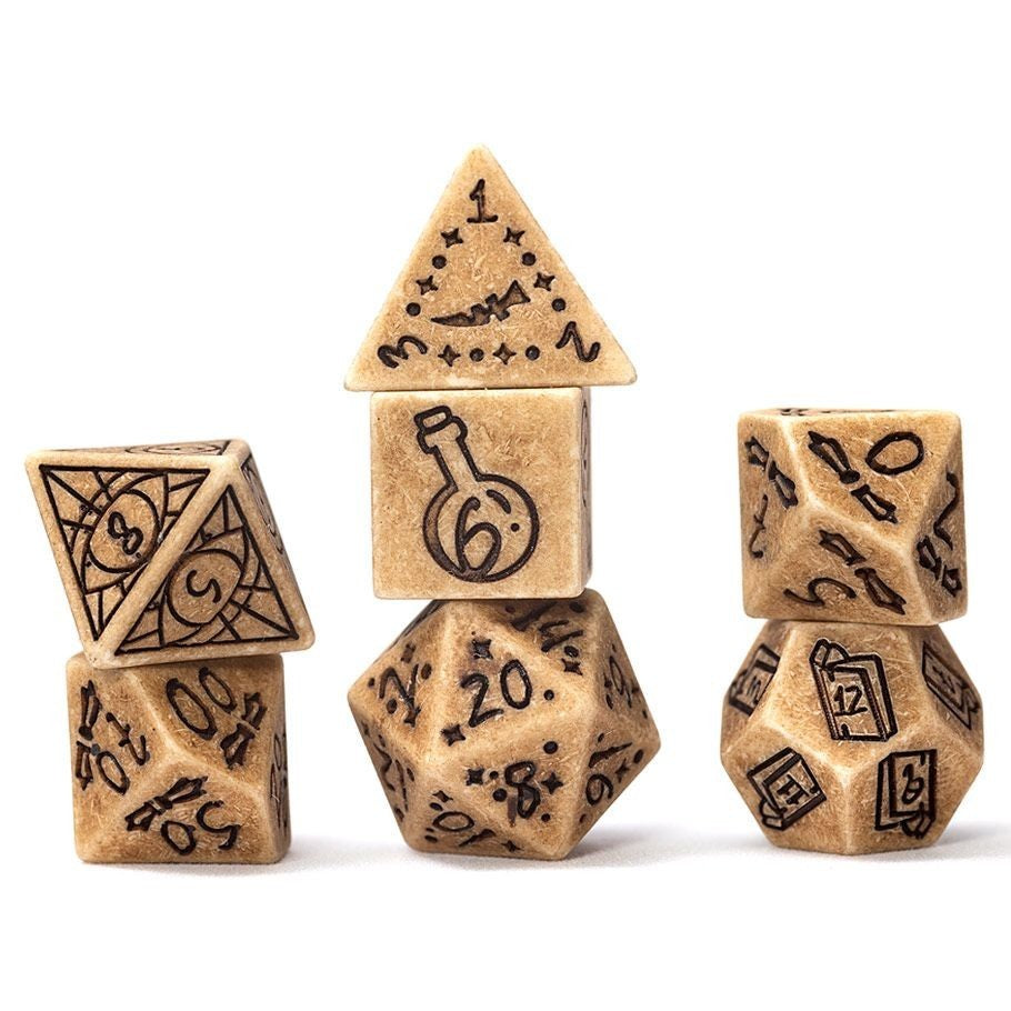 Illusory Stone - Sandstone 7 Dice Set