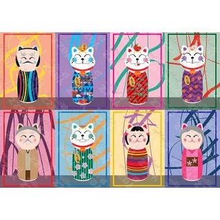 Maneki Kokeshi 1000pc