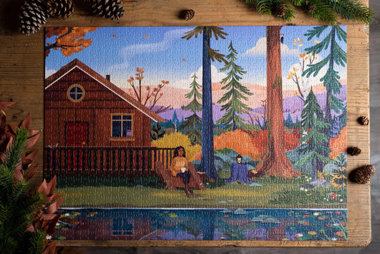 Autumn Cottage by Trevell 1000pc