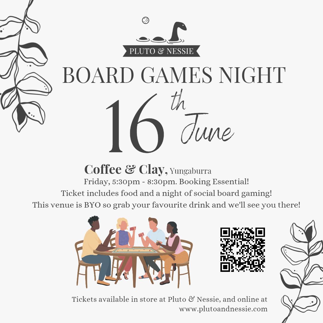 16JUNE23 - Board Games Night (Coffee & Clay)