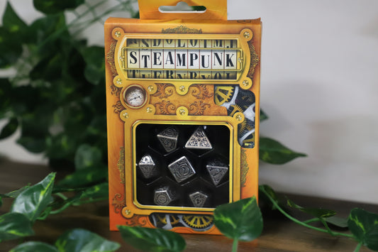 Steampunk Metal - 7 Dice Set