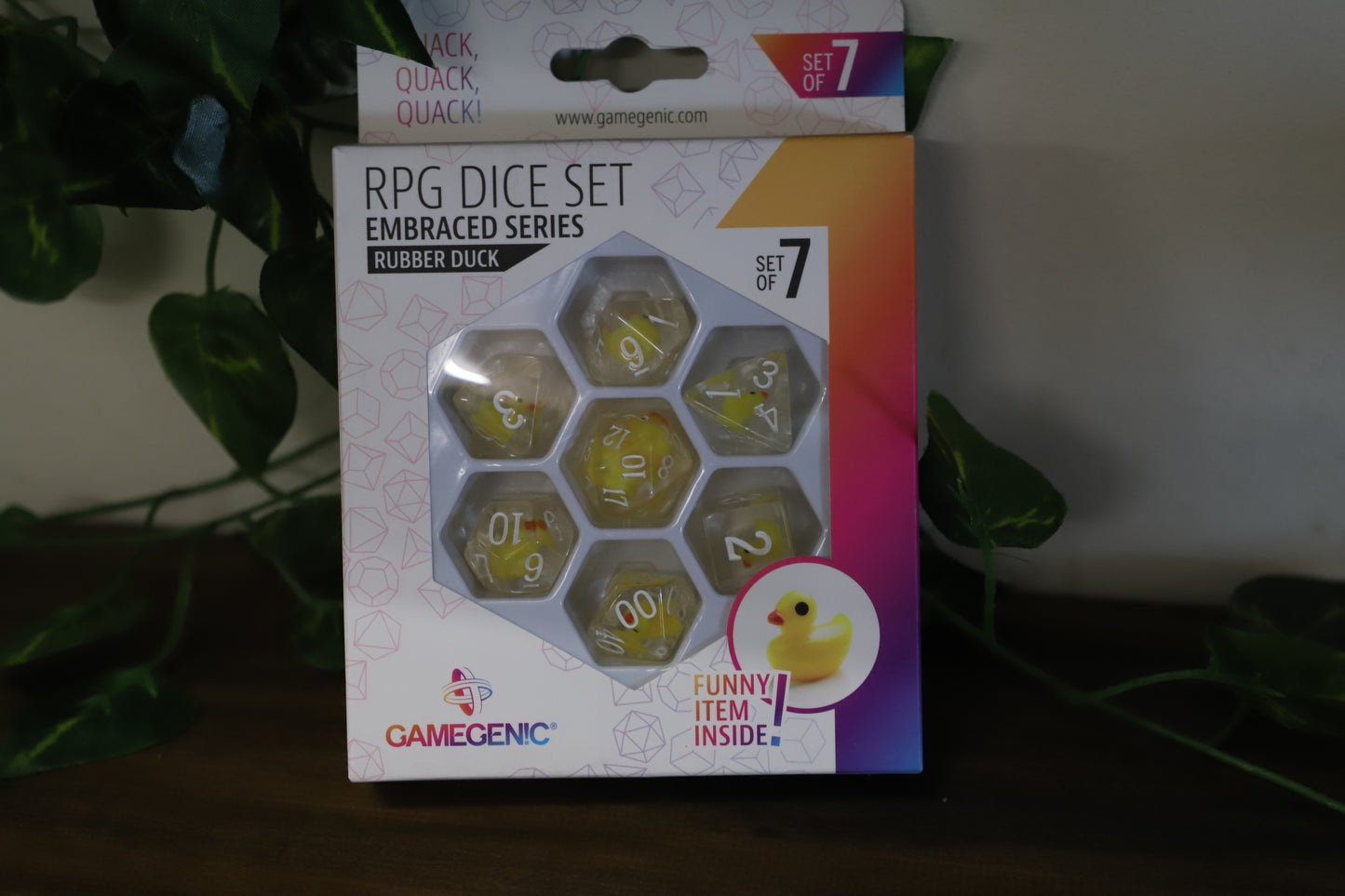 Rubber Duck 7 Dice Set