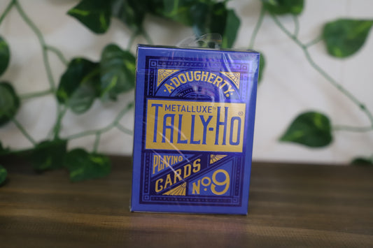 Tally-ho Metalluxe Blue Playing Cards