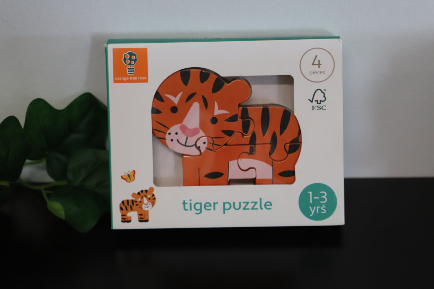 Tiger 4 Piece Wooden Puzzle