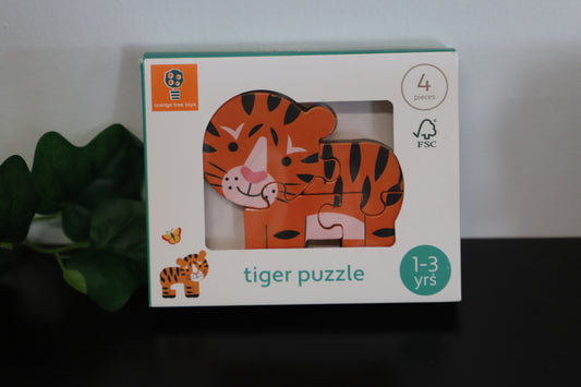Tiger 4 Piece Wooden Puzzle