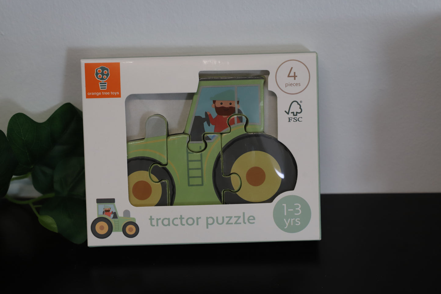 Tractor 4 Piece Wooden Puzzle