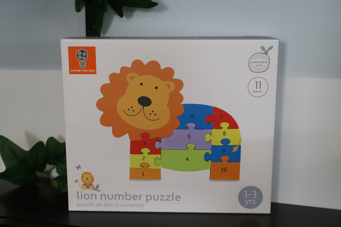 Lion 11 Piece Number Puzzle