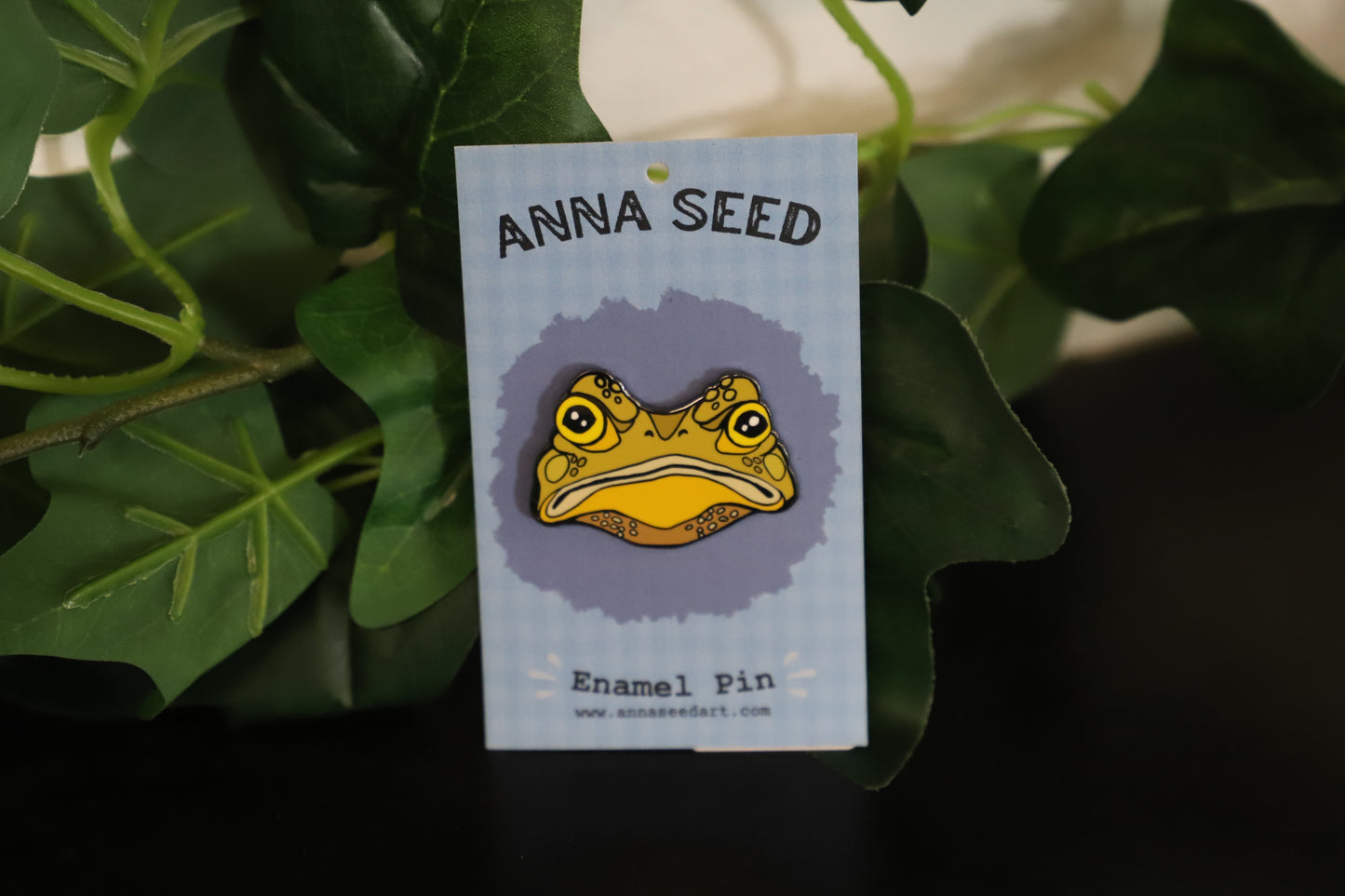 Gustav The Grumpy Toad Enamel Pin