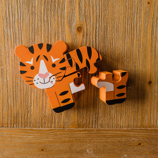 Tiger 4 Piece Wooden Puzzle