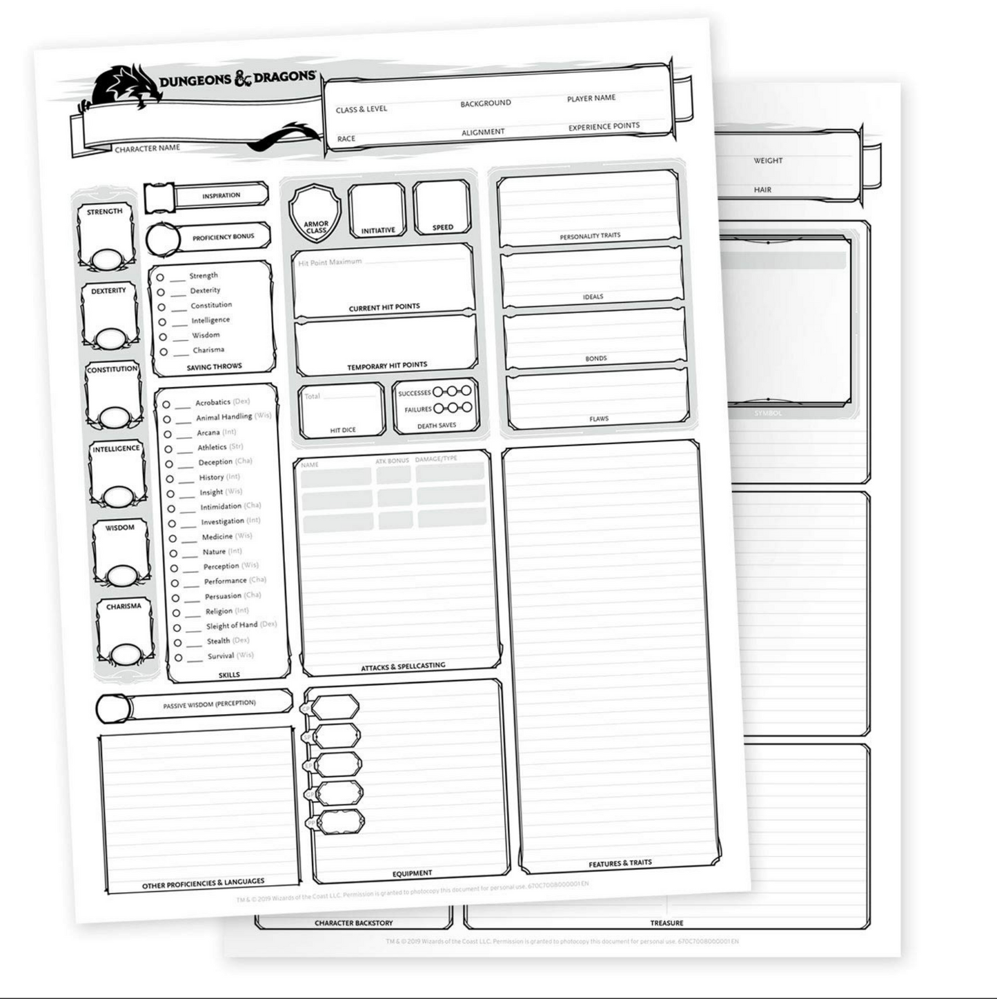 Character Sheets