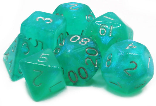 Stardust Turquoise Dice Set