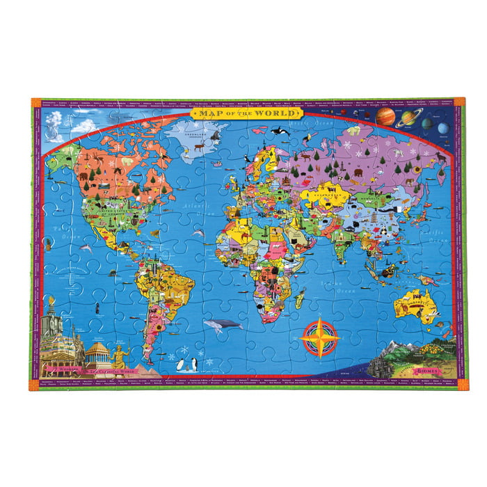 World Map 100pc