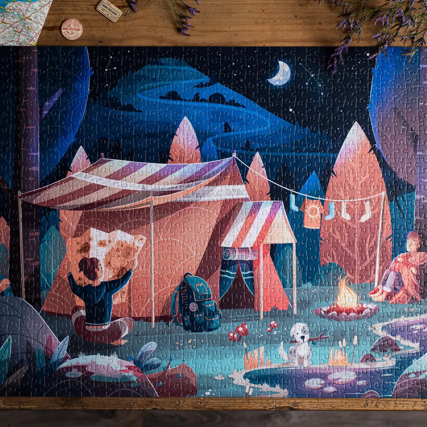 Camping Under The Stars by Trevell 1000pc