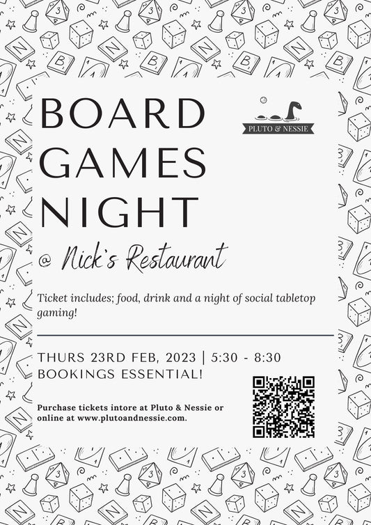23FEB23 - Board Games Night Ticket (Nick's Restaurant)