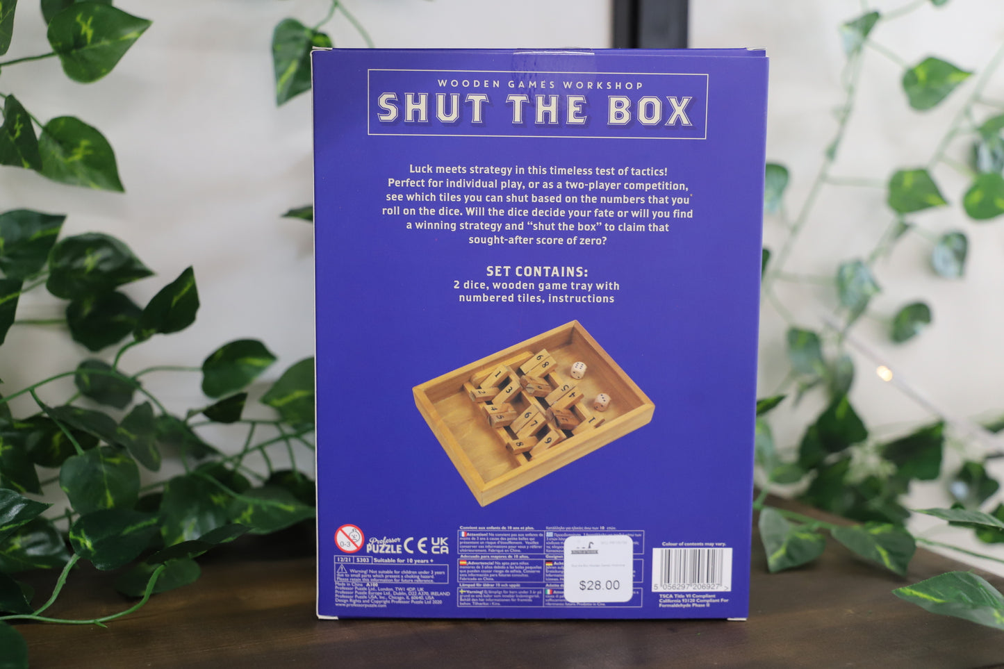 Shut the Box Wooden Games Workshop