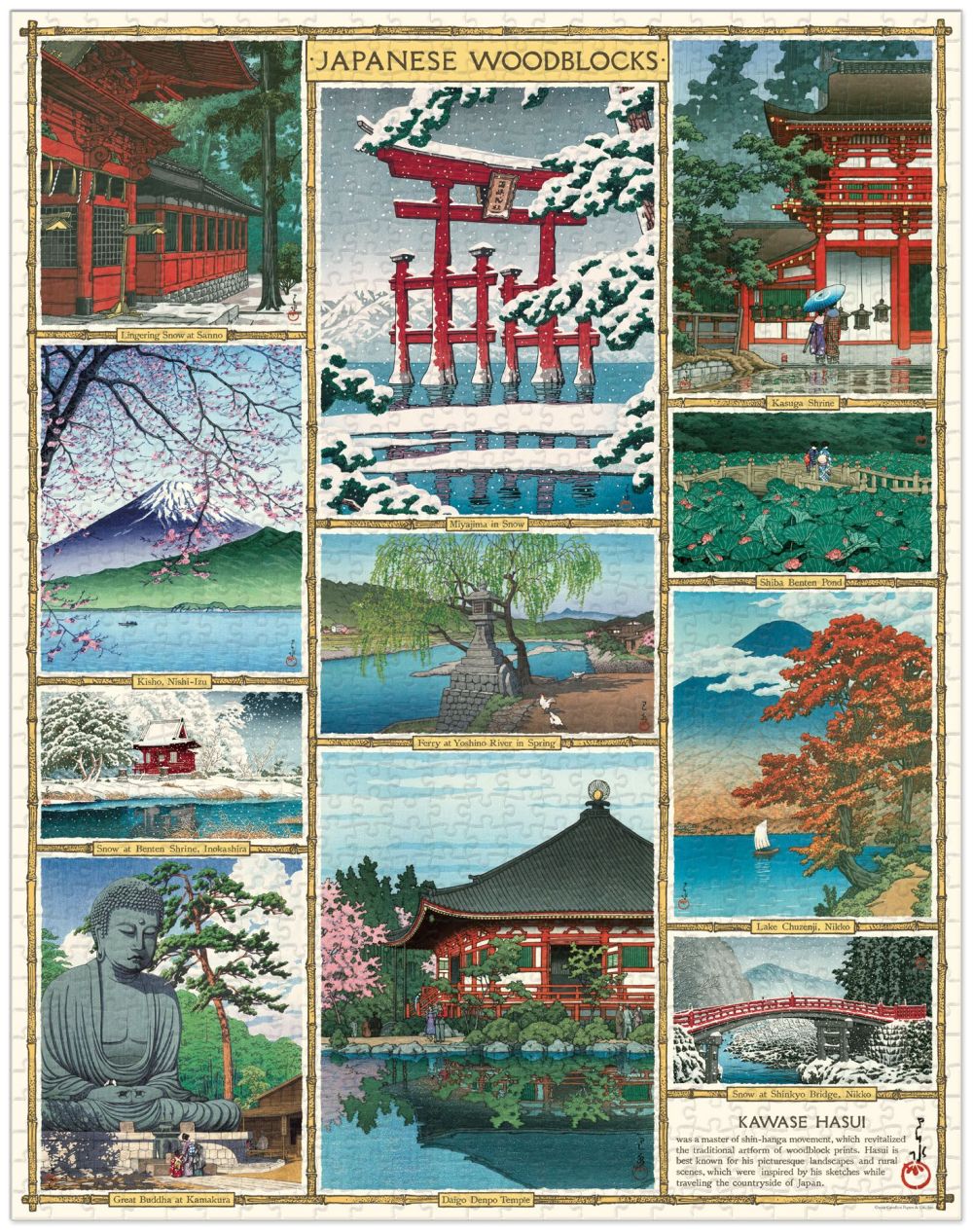 Japanese Woodblock by Cavallini & Co 1000pc