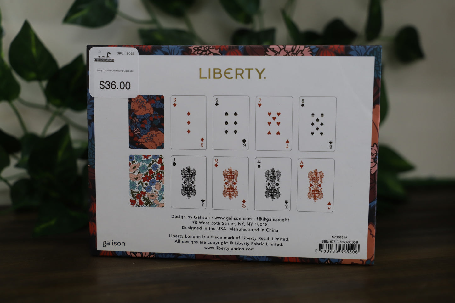 Liberty London Floral Playing Cards 2pk